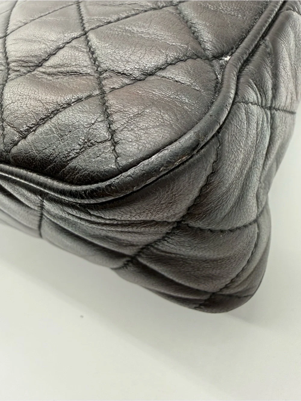 Chanel Vintage Quilted Lambskin Tassel Camera Bag Black - 24K GHW